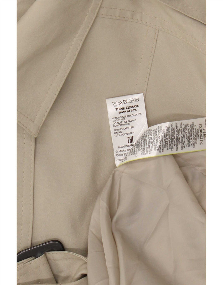 Marks & Spencer Womens Trench Coat UK 24 4XL Green Polyester
