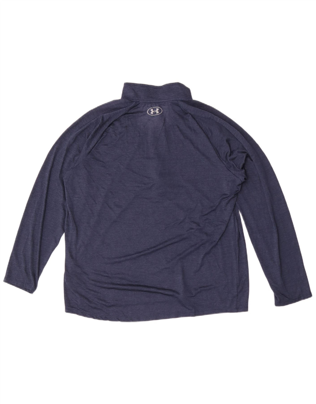 Under Armour Womens Zip Neck Pullover Tracksuit Top UK 18 XL Navy Blue