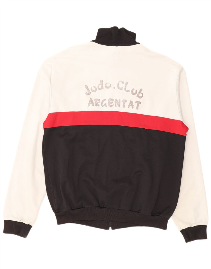 Adidas Mens Graphic Tracksuit Top Jacket XL Black Colourblock Cotton