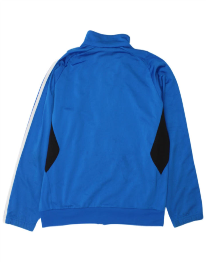 Adidas Mens Tracksuit Top Jacket Medium Blue Colourblock Polyester