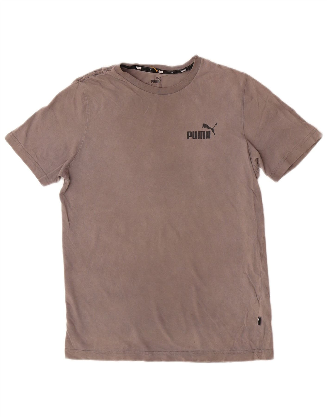 Puma Mens T-Shirt Top Small Grey Cotton