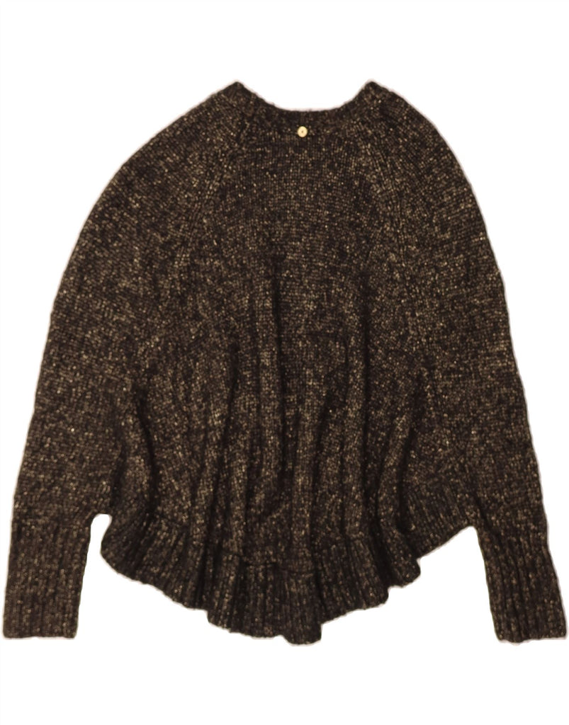 MICHAEL KORS Womens Oversized Poncho Jumper UK 10 Small Black Acrylic Vintage Michael Kors and Second-Hand Michael Kors from Messina Hembry 