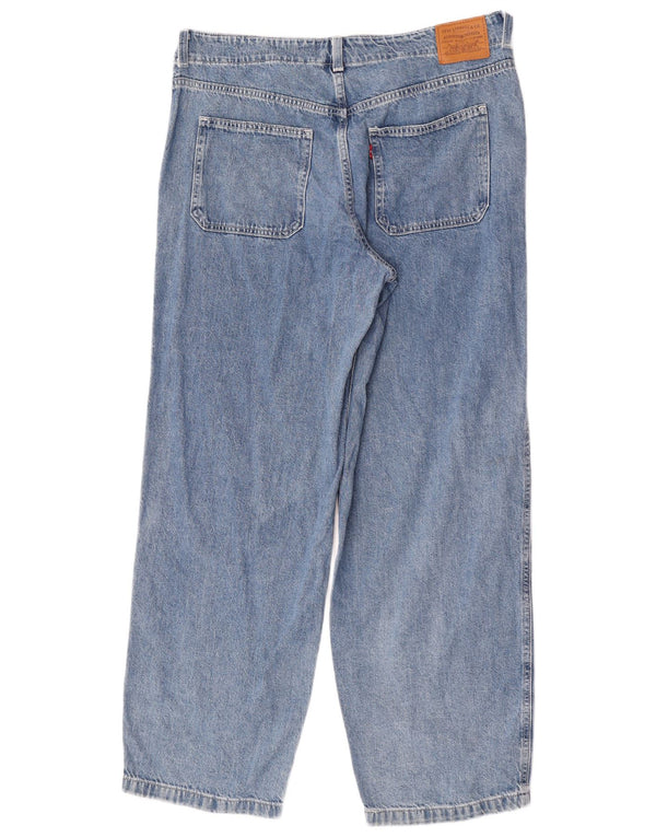 Levi's Womens Straight Jeans UK 14 L W32 L32 Blue Cotton