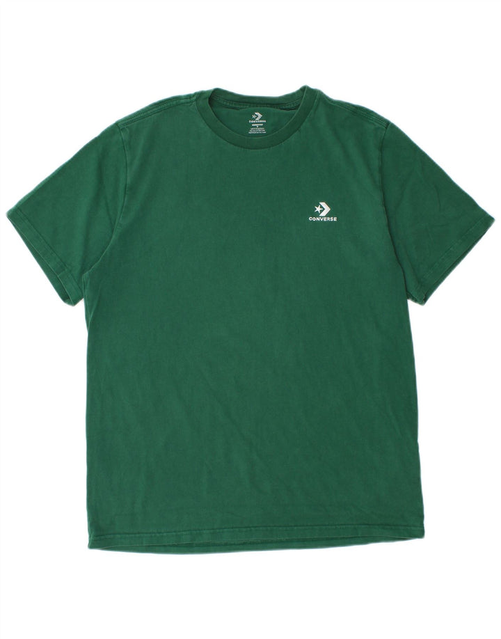 Converse Mens T-Shirt Top Medium Green Cotton