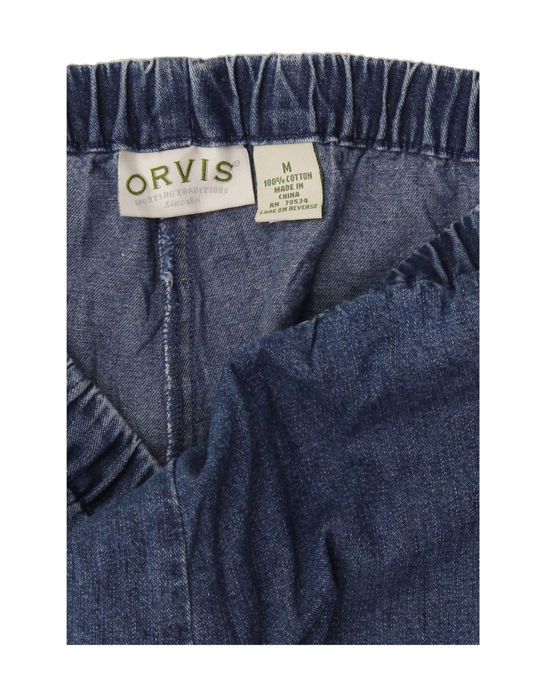 ORVIS Mens Straight Jeans Medium W36 L30 Blue Cotton Vintage Orvis and Second-Hand Orvis from Messina Hembry 