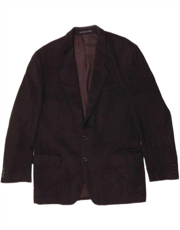 PIERRE CARDIN Mens 2 Button Blazer Jacket UK 38 Medium Black New Wool Vintage Pierre Cardin and Second-Hand Pierre Cardin from Messina Hembry 