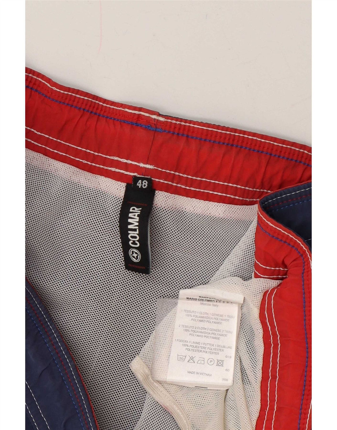 Colmar Mens Graphic Swimming Shorts IT 48 Medium Navy Blue Polyamide