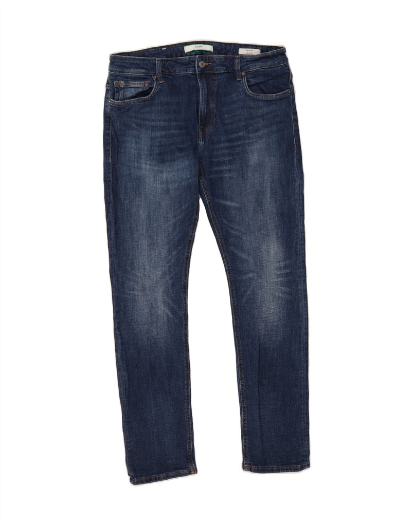 GUESS Mens Miami Skinny Jeans W36 L32 Blue Cotton Vintage Guess and Second-Hand Guess from Messina Hembry 
