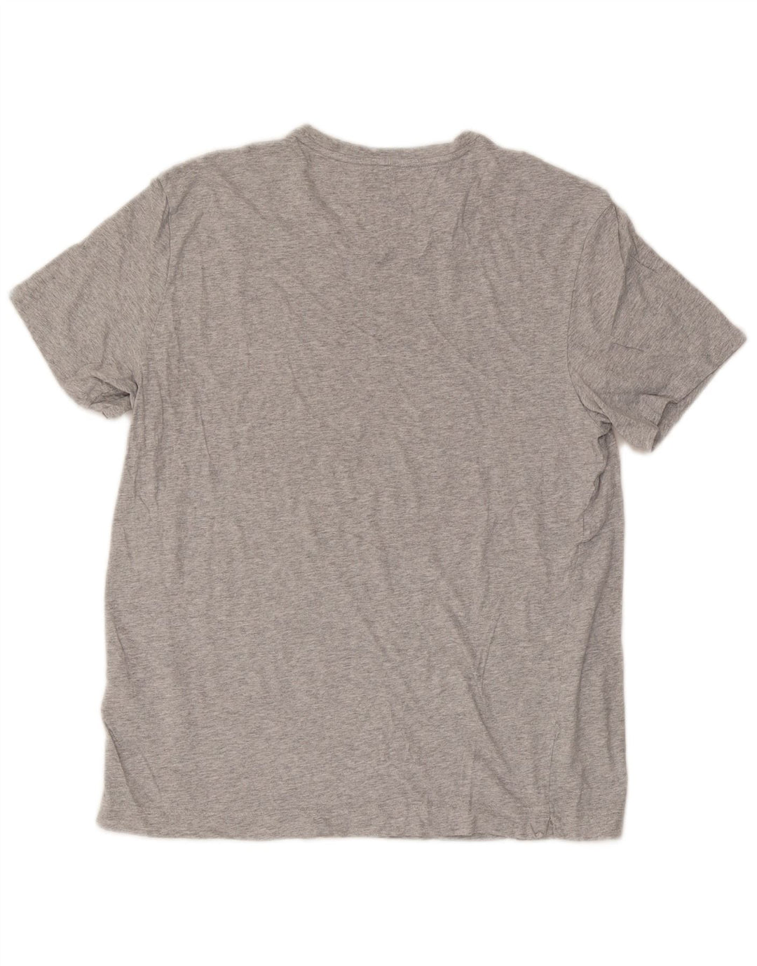 Adidas Mens T-Shirt Top Large Grey Flecked Cotton