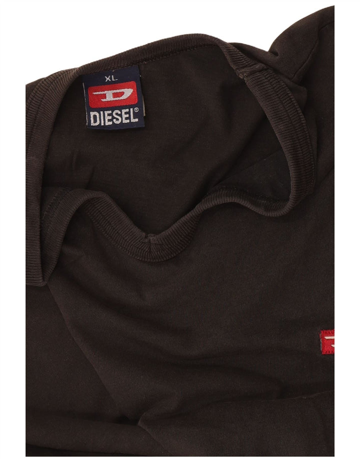 Diesel Mens T-Shirt Top XL Black