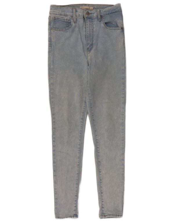 Levi's Womens Mile High Super Skinny Jeans W28 L28 Blue Cotton