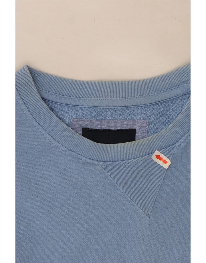 Crew Clothing Mens Sweatshirt Jumper Large Blue Cotton