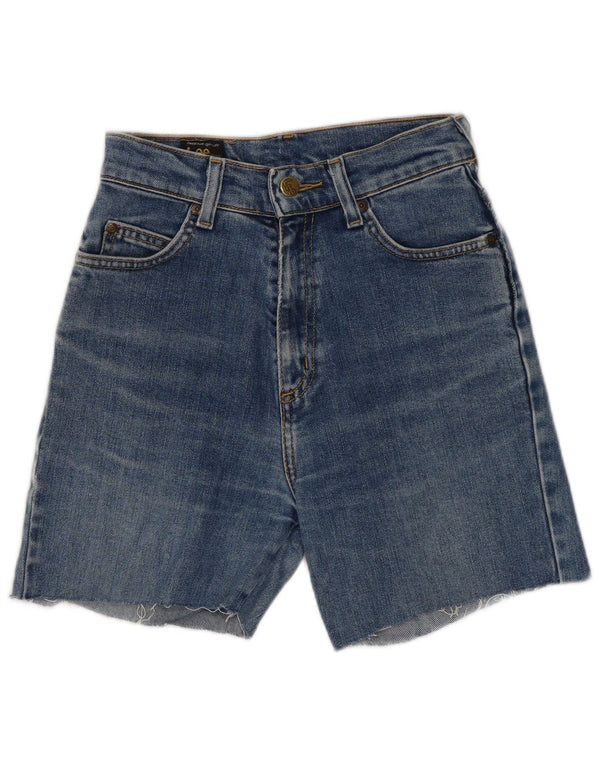 Lee Womens High Waist Denim Shorts W24 XS Blue