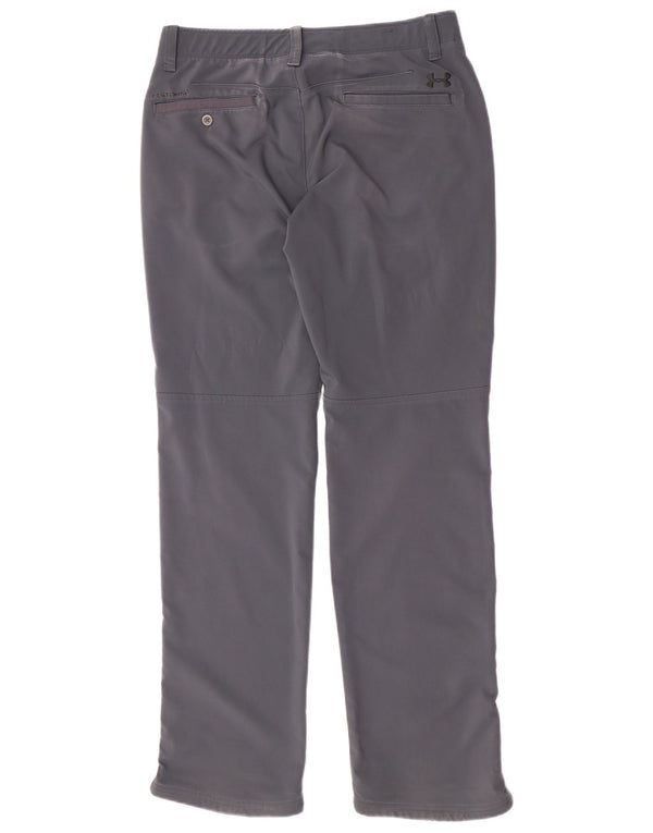 Under Armour Mens Regular Chino Trousers W34 L34 Grey Polyester