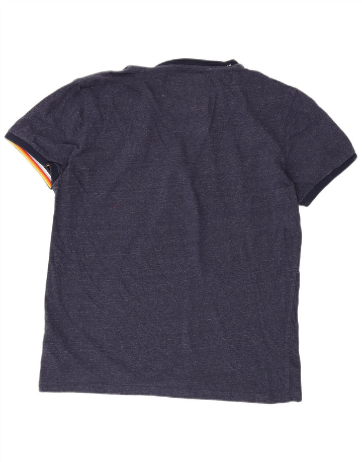 Superdry Mens T-Shirt Top 2XL Blue Cotton