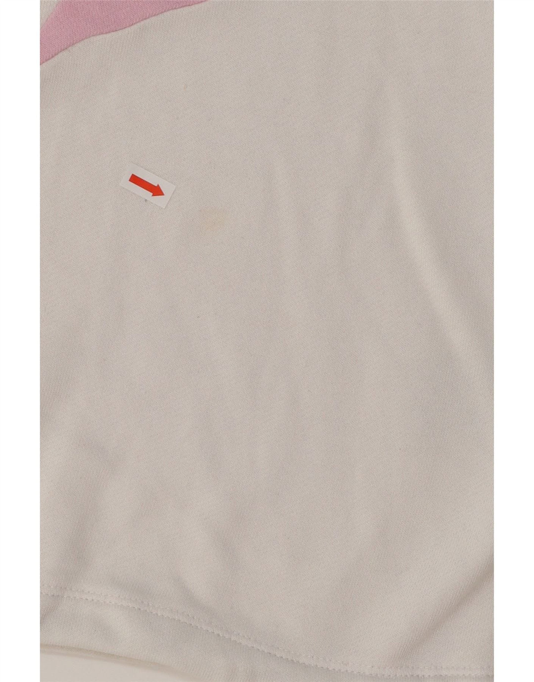 LEVI'S Womens Oversized Crop Sweatshirt Jumper UK 16 Large White Vintage Levi's and Second-Hand Levi's from Messina Hembry 