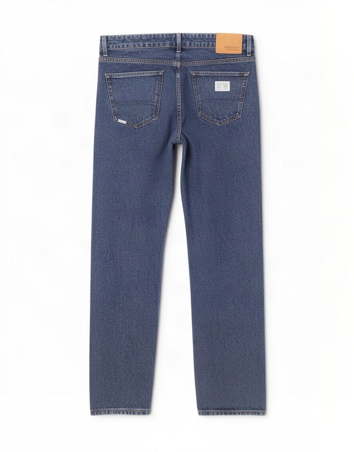 Superdry Mens Straight Jeans W32 L32 Blue Cotton