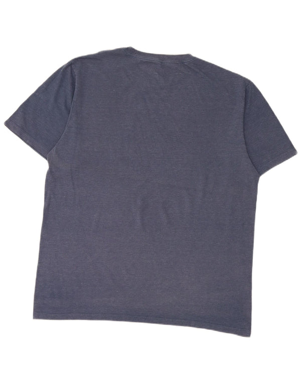 Converse Mens T-Shirt Top Large Blue Cotton