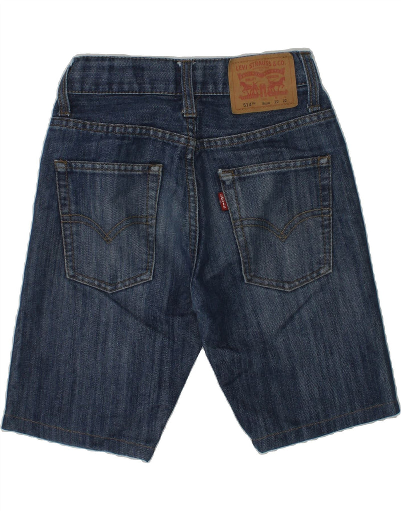 LEVI'S Boys 514 Denim Shorts 7-8 Years W22  Navy Blue Cotton | Vintage Levi's | Thrift | Second-Hand Levi's | Used Clothing | Messina Hembry 