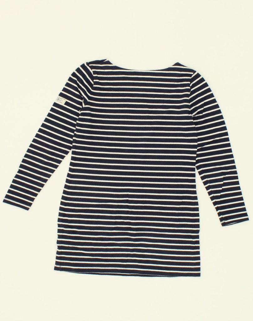 JOULES Womens Long Sleeve Basic Dress UK 6 XS Black Striped Cotton | Vintage Joules | Thrift | Second-Hand Joules | Used Clothing | Messina Hembry 