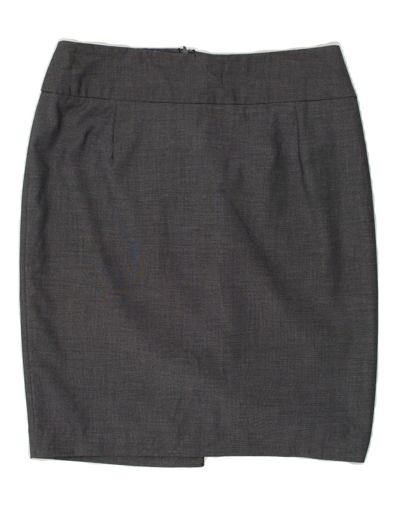 MOSSIMO Womens Pencil Skirt UK 16 Large W32  Grey Polyester | Vintage Mossimo | Thrift | Second-Hand Mossimo | Used Clothing | Messina Hembry 