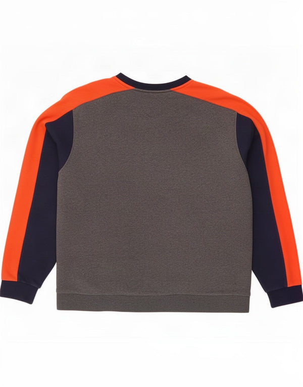 Lacoste Mens Sweatshirt Jumper Size 8 3XL Grey Colourblock Cotton
