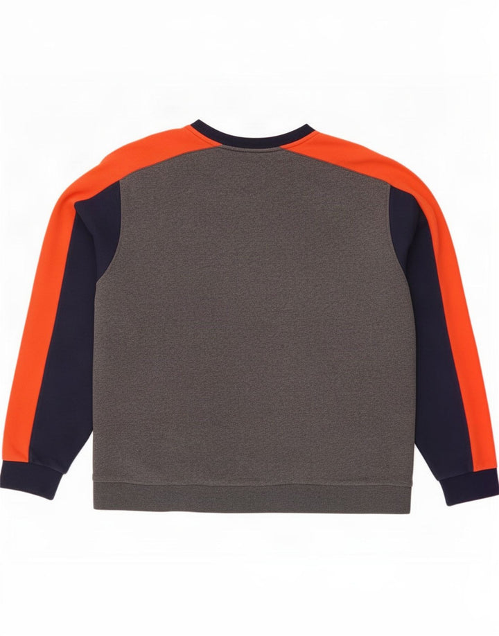 Lacoste Mens Sweatshirt Jumper Size 8 3XL Grey Colourblock Cotton