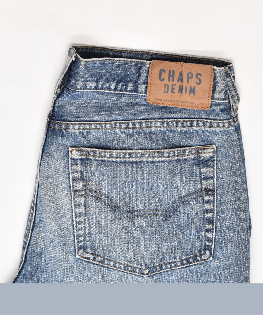 CHAPS Mens Straight Jeans W32 L32 Blue Cotton | Vintage Chaps | Thrift | Second-Hand Chaps | Used Clothing | Messina Hembry 