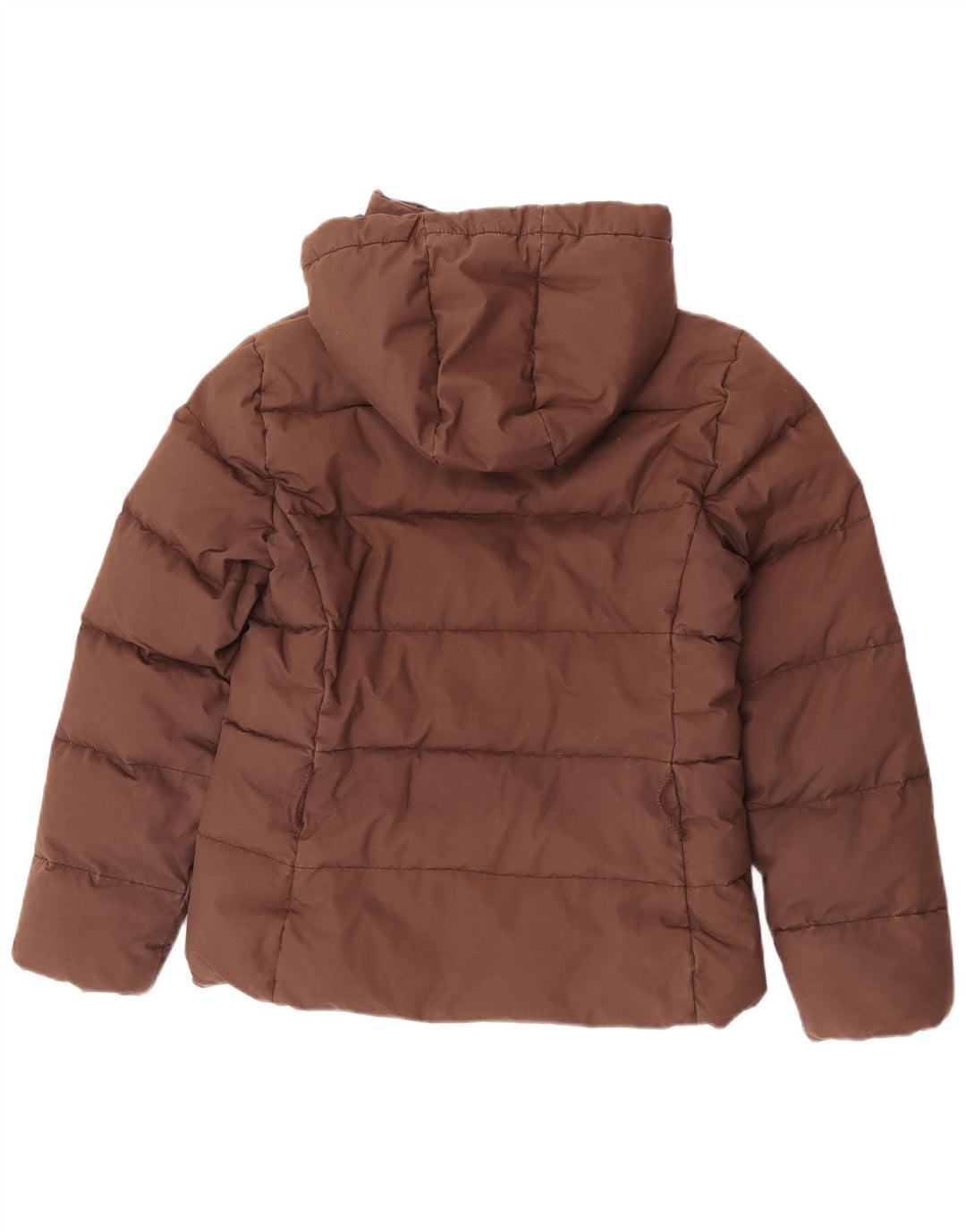 Murphy & Nye Womens Hooded Padded Jacket UK 14 Medium Brown Cotton