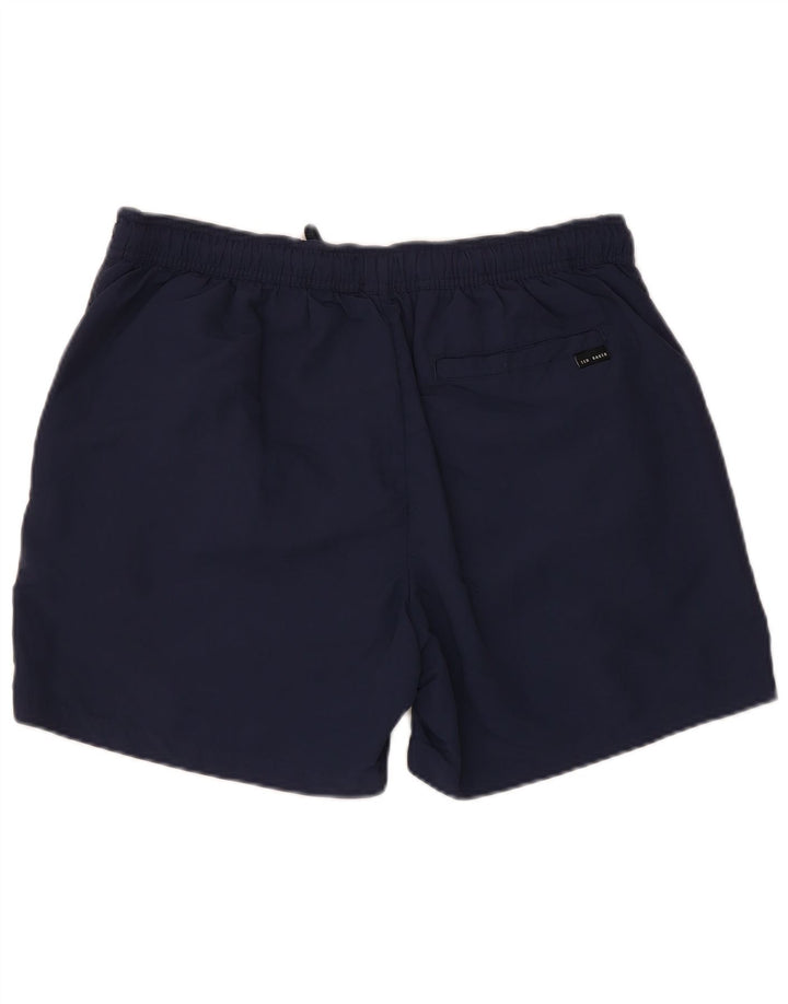 Ted Baker Mens Swimming Shorts Size 4 Large  Navy Blue Polyamide