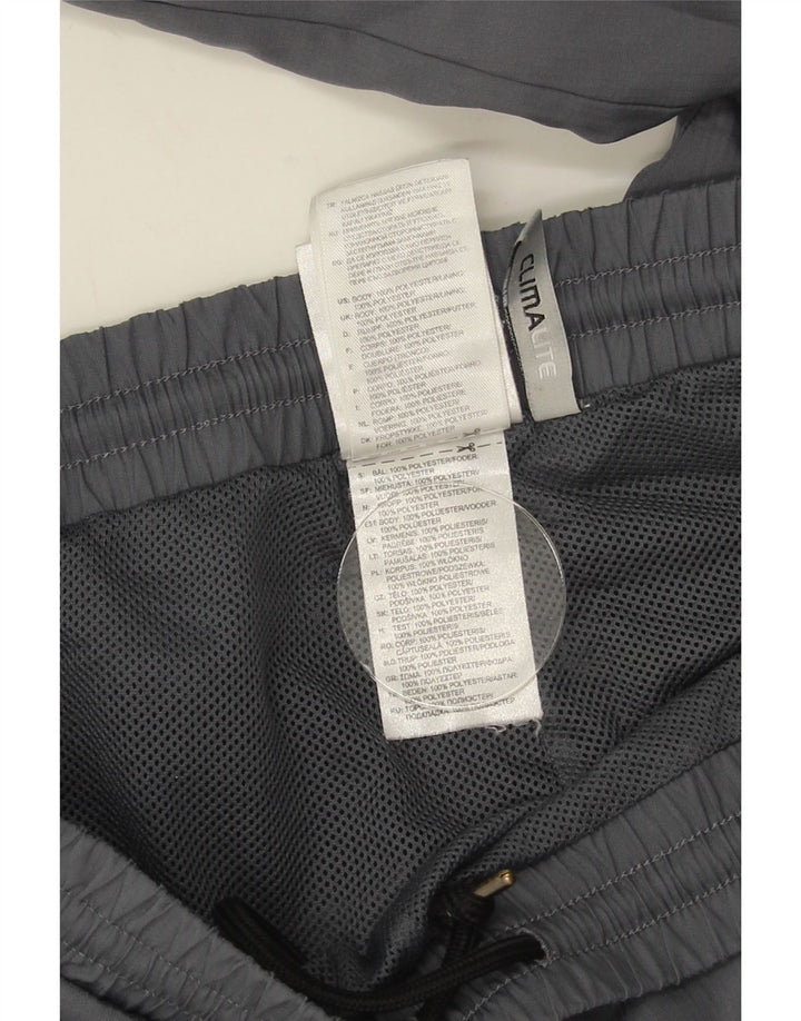 Adidas Mens Climalite Tracksuit Trousers Large  Grey Colourblock Polyester