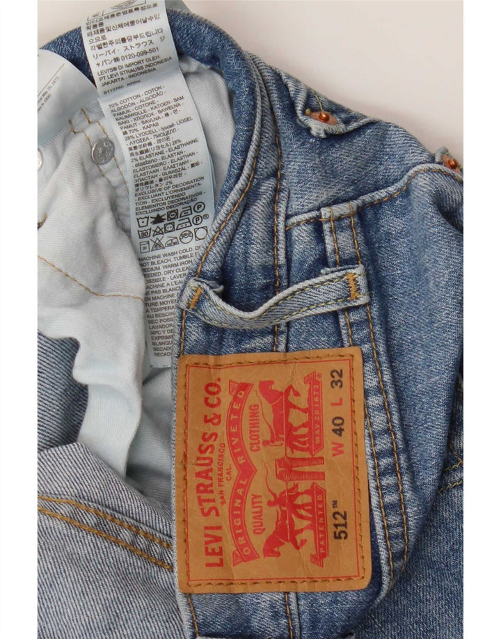 Levi's Mens 512 Slim Tapered Jeans W40 L32 Blue Cotton
