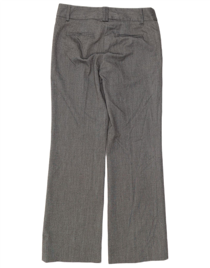 Zara Womens Straight Suit Trousers EU 38 Small W28 L31 Grey Polyester