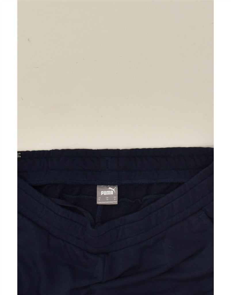 PUMA Mens Sport Shorts XL Navy Blue Cotton | Vintage Puma | Thrift | Second-Hand Puma | Used Clothing | Messina Hembry 