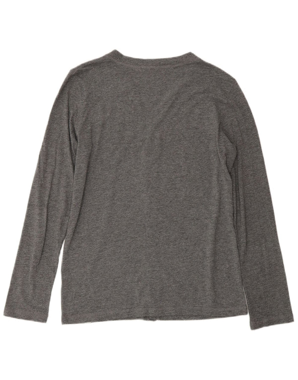 Carhartt Womens Cardigan Sweater UK 14 Medium Grey Cotton