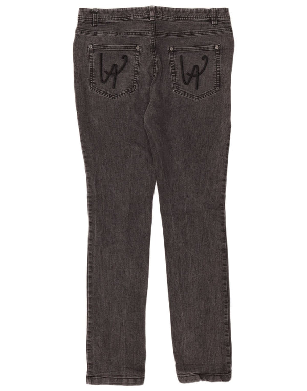 Laura Ashley Womens Skinny Jeans UK 14 Large W34 L32 Grey Cotton