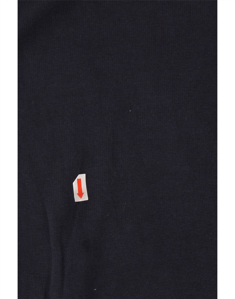 TIMBERLAND Mens Zip Neck Jumper Sweater 3XL Navy Blue Cotton Vintage Timberland and Second-Hand Timberland from Messina Hembry 