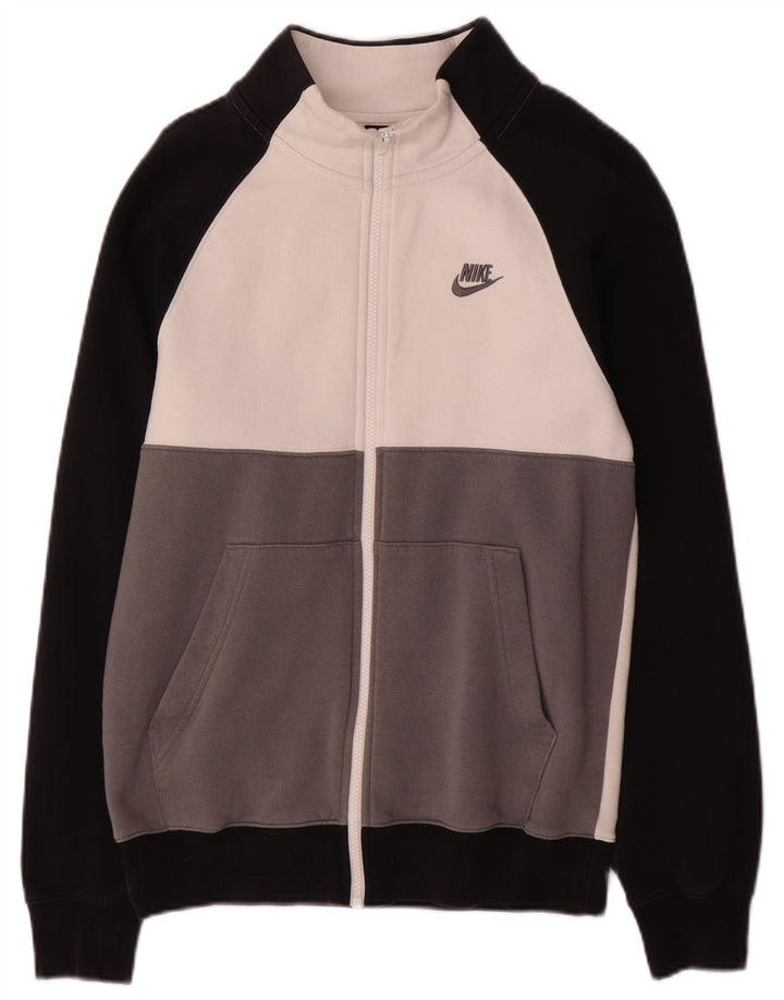 Nike Mens Tracksuit Top Jacket XS Grey Colourblock Cotton