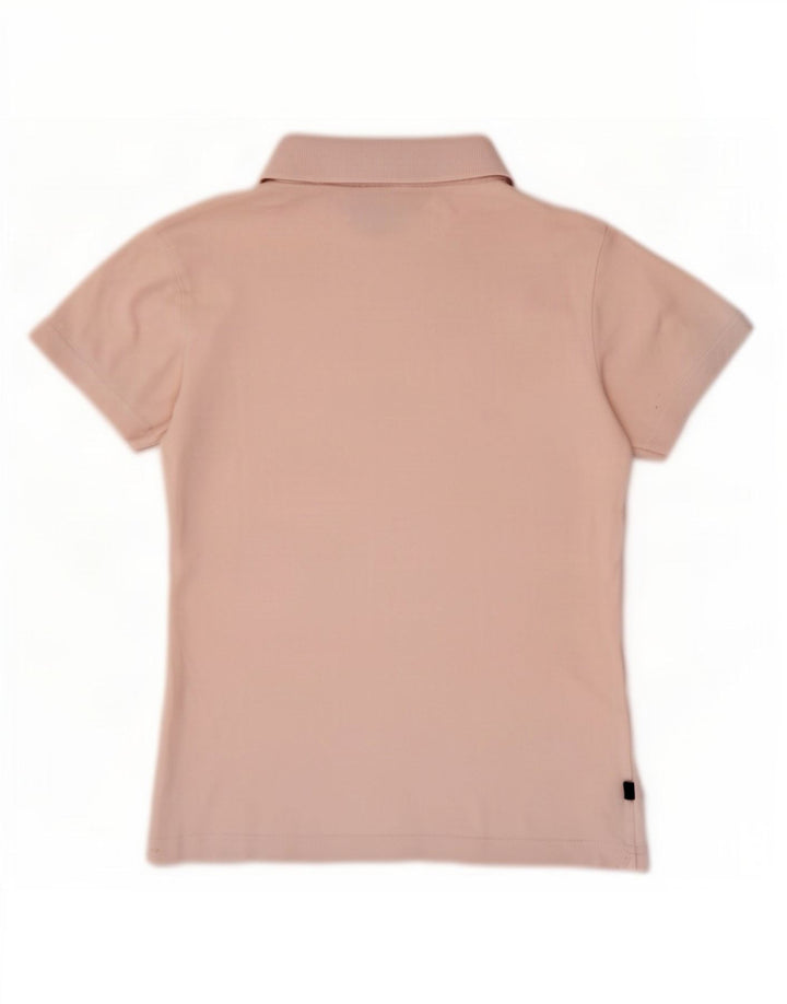 Asics Womens Polo Shirt UK 10 Small Pink Cotton