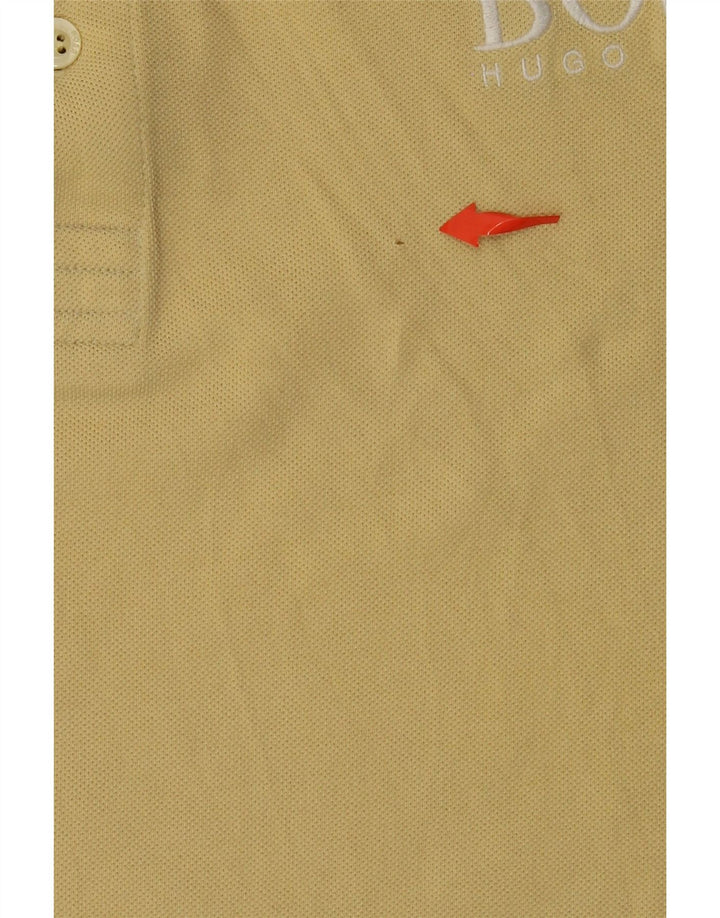 HUGO BOSS Mens Polo Shirt 2XL Yellow