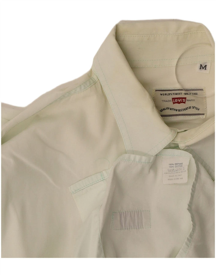LEVI'S Mens Shirt Medium Off White Cotton