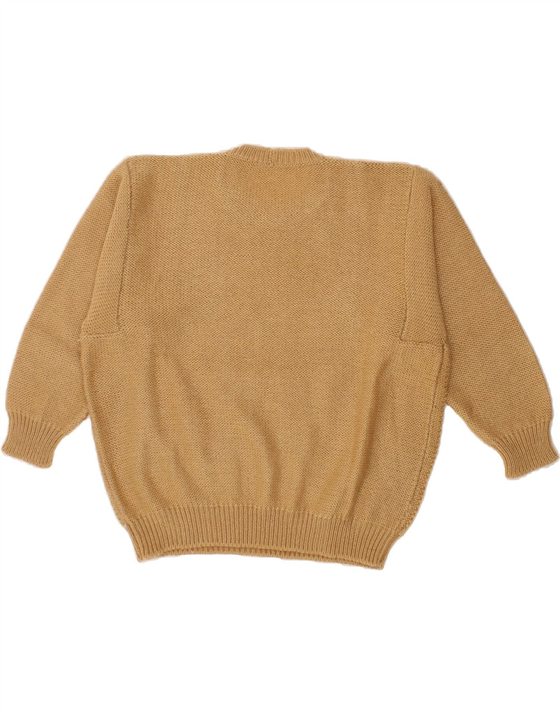 VINTAGE Womens Crew Neck Jumper Sweater UK 16 Large Beige | Vintage Vintage | Thrift | Second-Hand Vintage | Used Clothing | Messina Hembry 