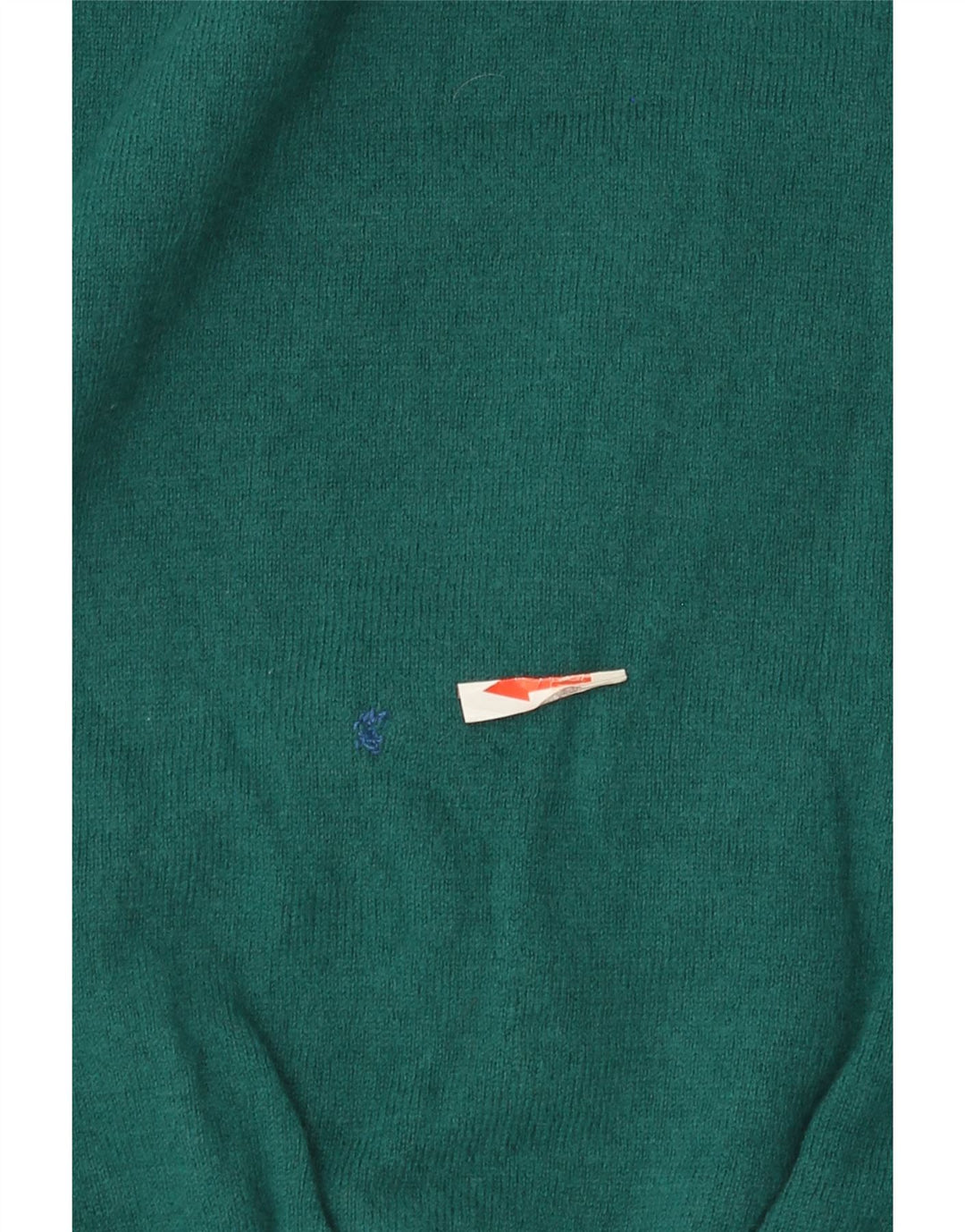 Brooksfield Mens V-Neck Jumper Sweater IT 54 XL Green Wool