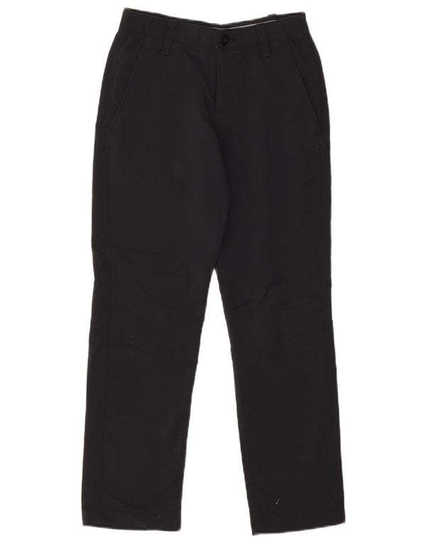 Under Armour Boys Straight Casual Trousers 9-10 Years W24 L25 Black