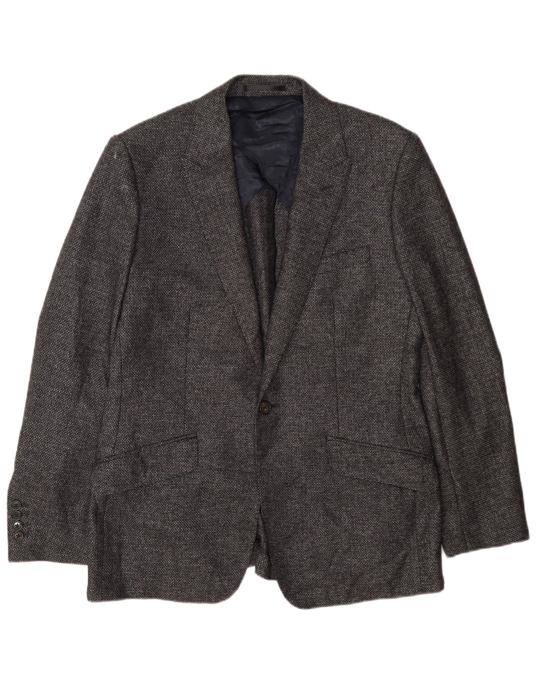 Reiss Mens 1 Button Blazer Jacket UK 36 Small Navy Blue