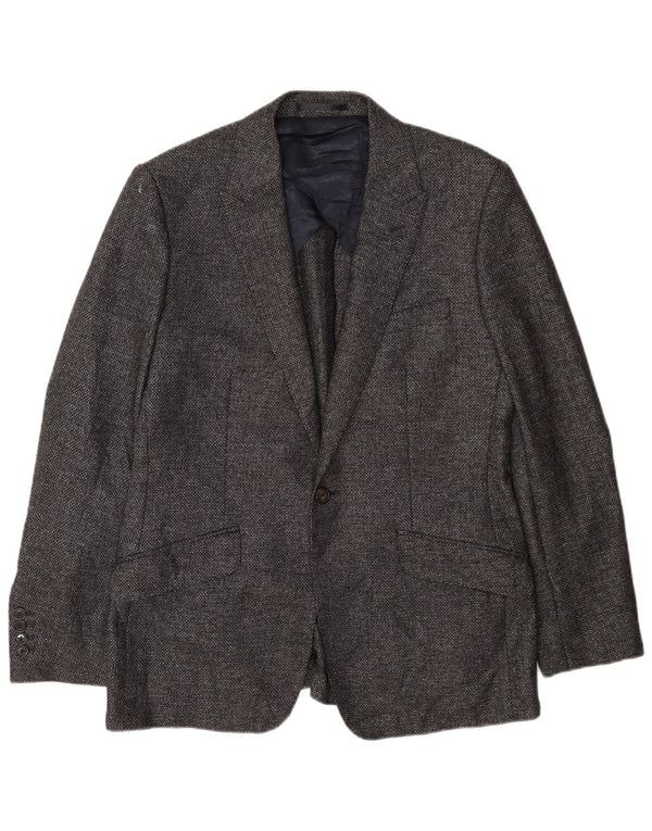 Reiss Mens 1 Button Blazer Jacket UK 36 Small Navy Blue