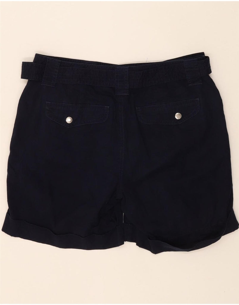 RALPH LAUREN Womens Casual Shorts US 10 Large W32 Navy Blue Cotton Vintage Ralph Lauren and Second-Hand Ralph Lauren from Messina Hembry 
