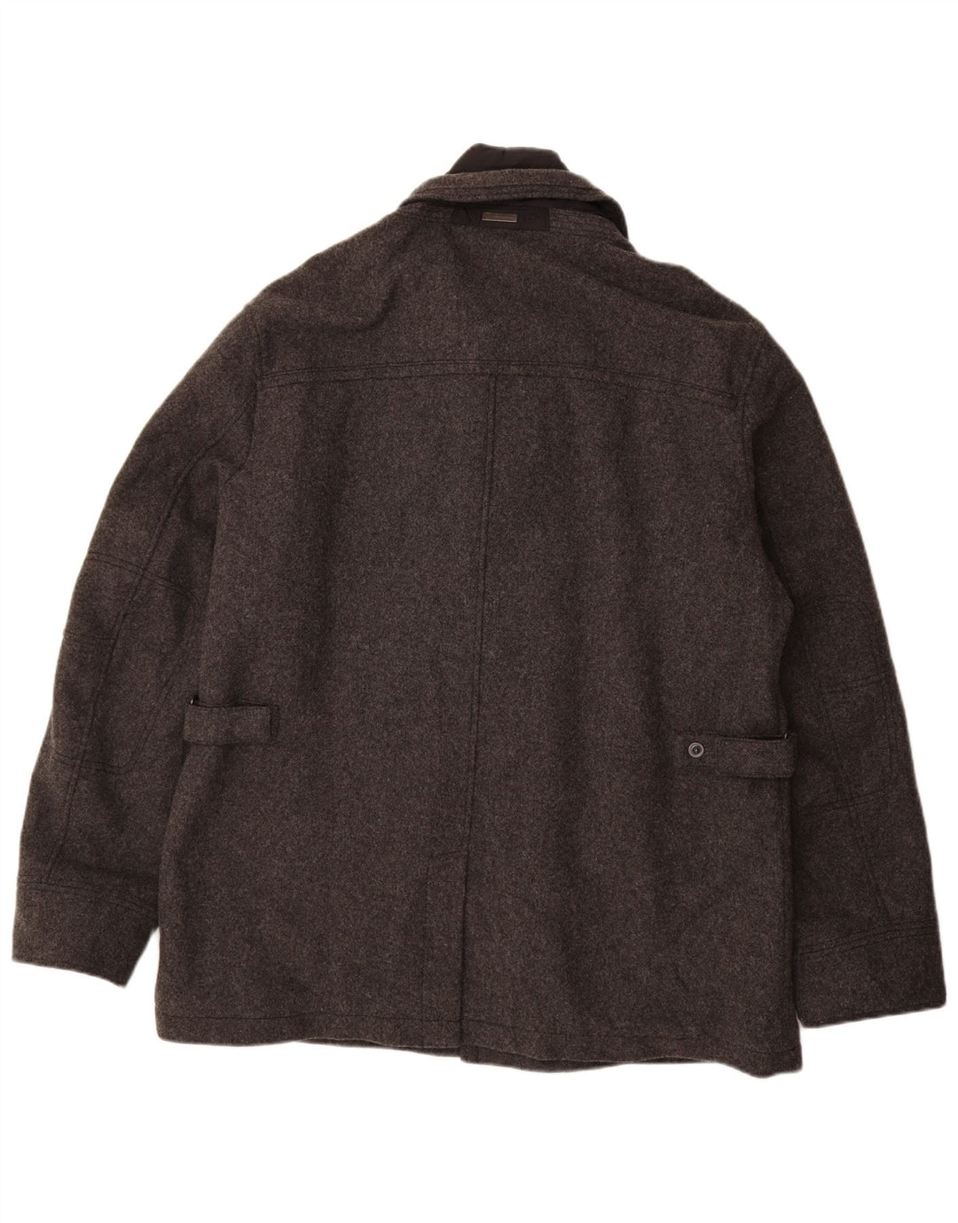 CALAMAR Mens Utility Jacket IT 56 3XL Grey Wool