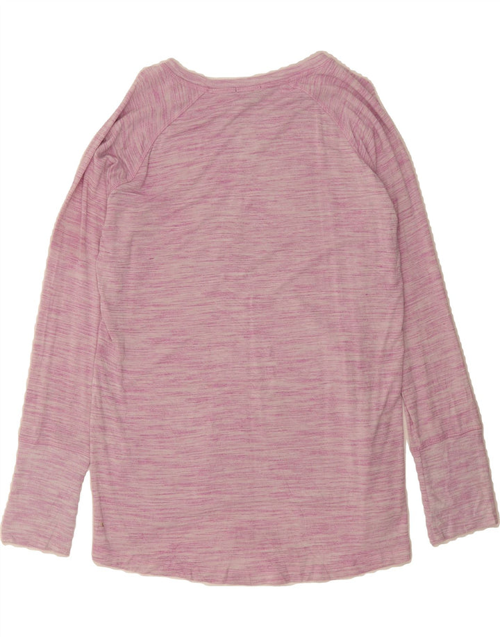 CHAMPION Womens Sweatshirt Jumper UK 16 Large Pink Flecked Rayon Vintage Champion and Second-Hand Champion from Messina Hembry 