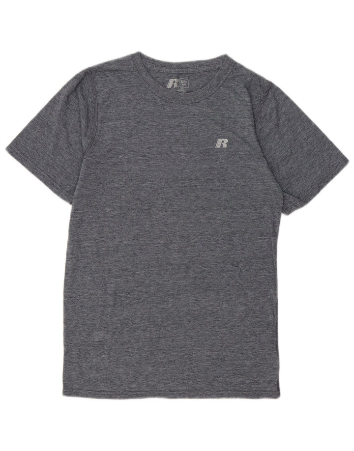 RUSSELL ATHLETIC Mens T-Shirt Top UK 34/36 Small Grey Polyester